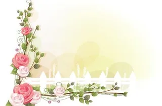 韩国植物装饰边框矢量图20