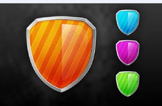 光面盾PSD素材下载