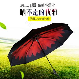 雨伞防晒太阳伞本鸥小黑伞首图主图直...