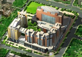 小区建筑图后期加工图片