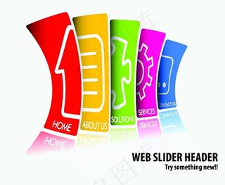 五彩网络背景矢量素材