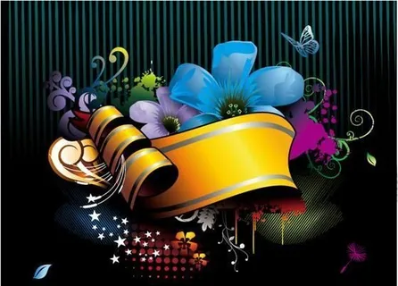 矢量潮流元素 banner 丝带 ...