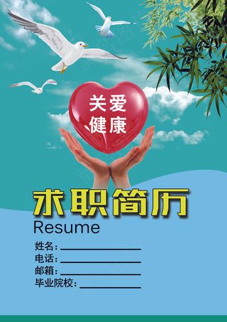 护士医生求职简历模板素材下载
