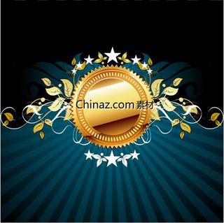 金色花纹齿轮矢量素材