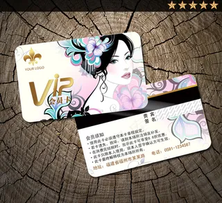 精美花纹VIP卡模板