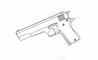 手枪360度旋转flash矢量动画