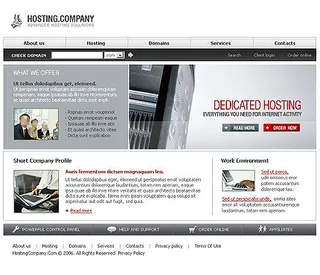 主机服务器公司网站模板