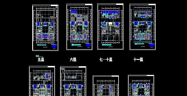 十一层毛细管网空调系统平面图