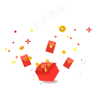 漂浮红包,免抠元素