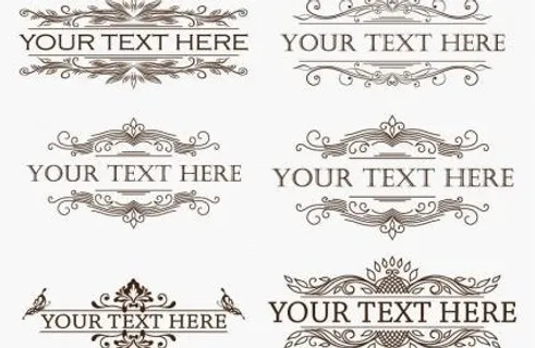 复古的菜单设计元素矢量集