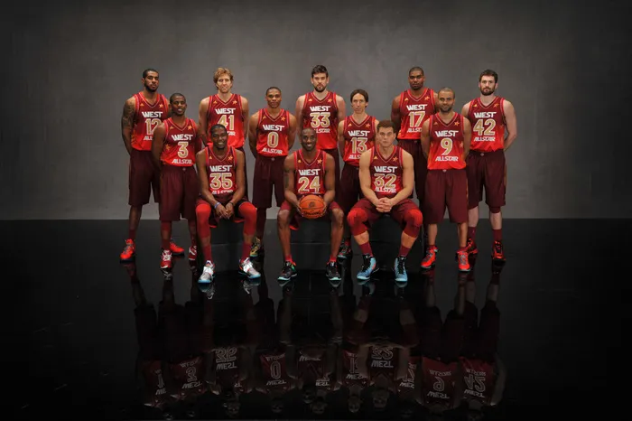 2012年nba全明星赛西部队全家...