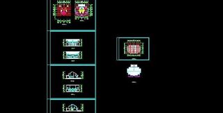 双拼二层小型别墅设计方案图16x1...