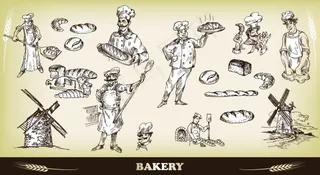 面包店矢量素材下载