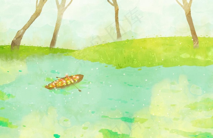 春天 装饰画图片