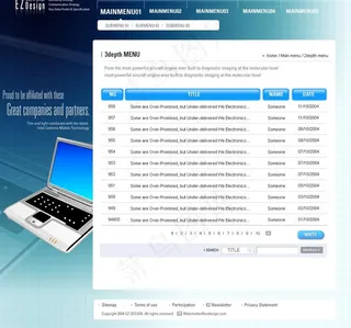 数码科技企业网站模板PSD分层（无...
