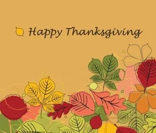 感恩节快乐矢量插画
