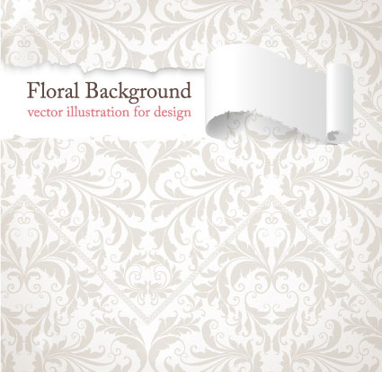 欧式华丽底纹矢量素材-3