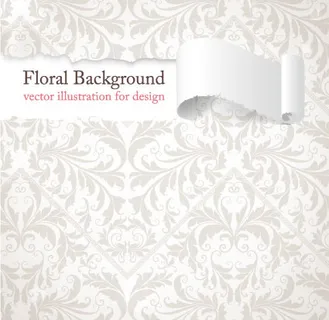 欧式华丽底纹矢量素材-3