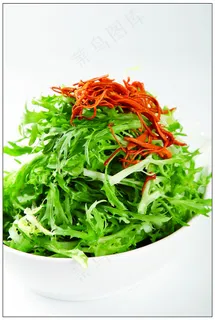 虫草花拌苦菊图片 虫草花拌苦菊图片