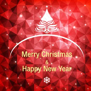 几何拼接 圣诞树图片