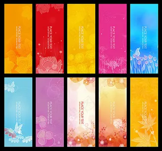 时尚科技展板展架背景