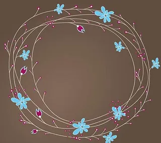 植物藤蔓边框矢量素材