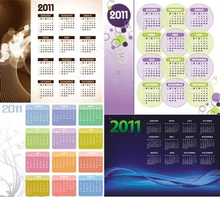 2011年矢量日历模板——矢量素材