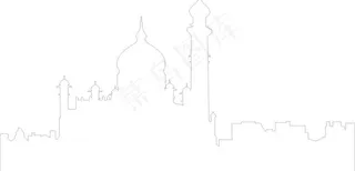 泰姬陵轮廓图图片