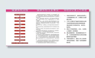 体检流程制度图片