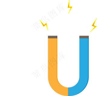 红蓝色天然磁石带黄色强烈磁场的红蓝色天然磁石带黄色强烈磁场的
