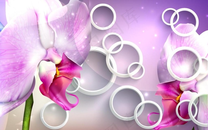 3D梦幻花卉图片