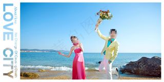 婚纱展板素材下载