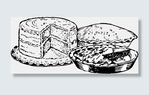 馅饼和蛋糕的剪辑艺术