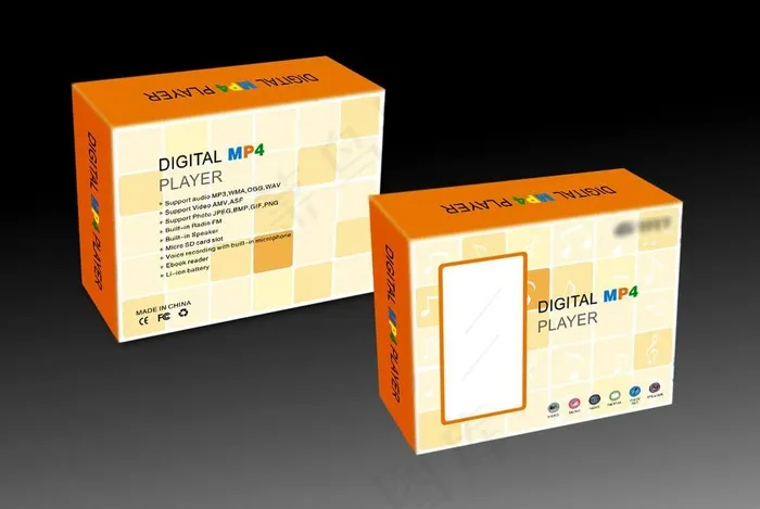 MP4 音乐 包装设计模版cdr矢量模版下载