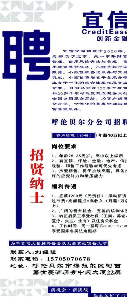贷款公司招聘图片psd模版下载
