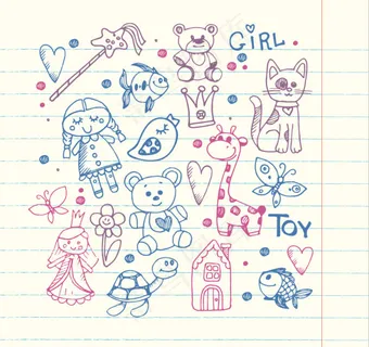 彩绘女孩玩具 彩绘女孩玩具