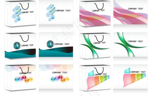 矢量图漂亮的花纹袋