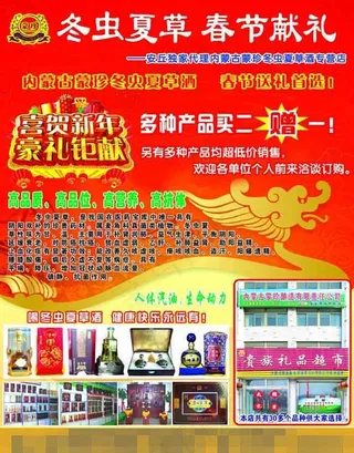 冬虫夏草宣传单