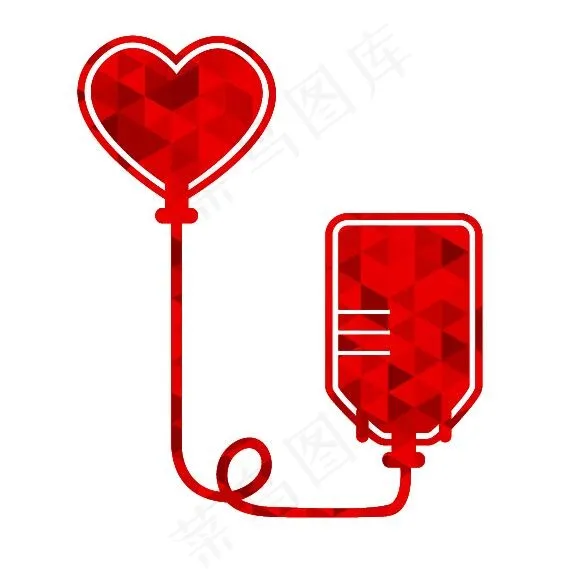 创意献血标志矢量素材ai矢量模版下载