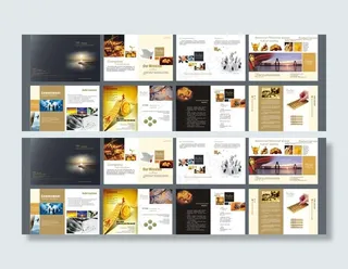 金融画册模板下载