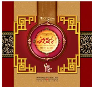 福月情浓月饼包装PSD