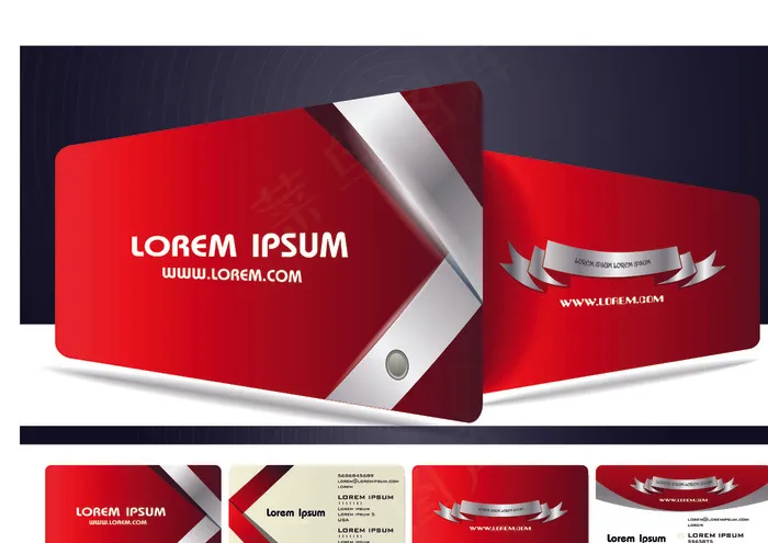 时尚创意名片矢量素材eps,ai矢量模版下载