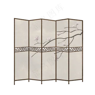中国风古代屏风装饰免扣素材中国风古代屏风装饰免扣素材