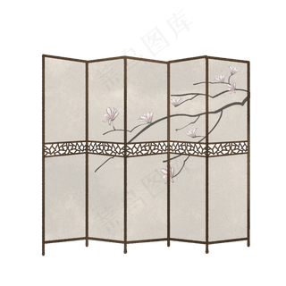 中国风古代屏风装饰免扣素材中国风古代屏风装饰免扣素材