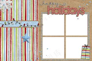 幼儿园相框画框素材分层大图