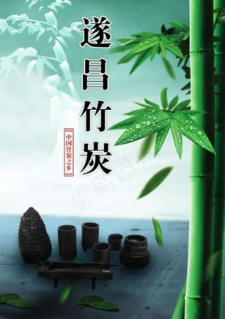 遂昌竹炭宣传海报设计