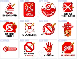 禁止吸烟系列图标下载