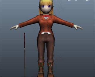 小女孩游戏模型素材