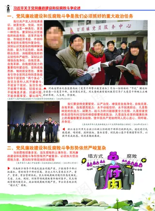 党风廉政建设及反腐败斗争