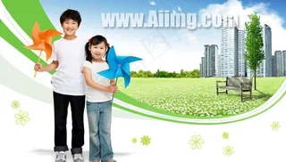 儿童图片模板PSD素材